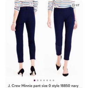 J CREW | the minnie pant navy blue 0
